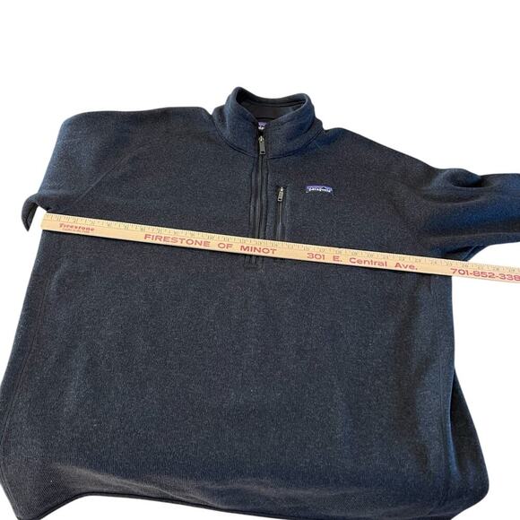 Patagonia sweater, 1/4 zip, charcoal, men's size XXL - Picture 5 of 7